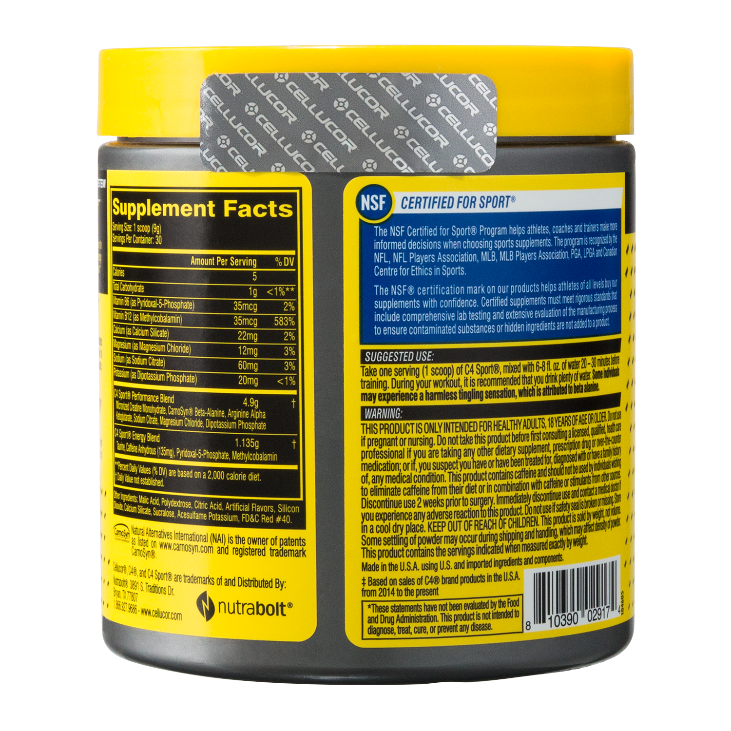 C4 Sport - Pre-Workout - Cellucor View 5