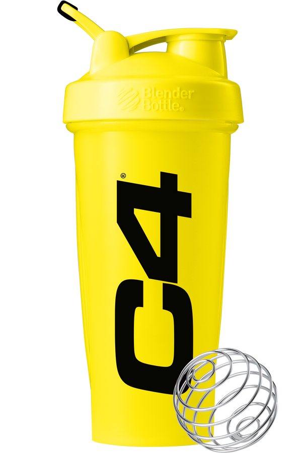C4 Yellow 28oz BlenderBottle View 1